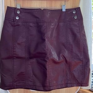Leather skirt from free people